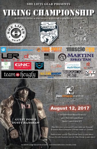 2017 NPC Viking Championships Competitor Placings