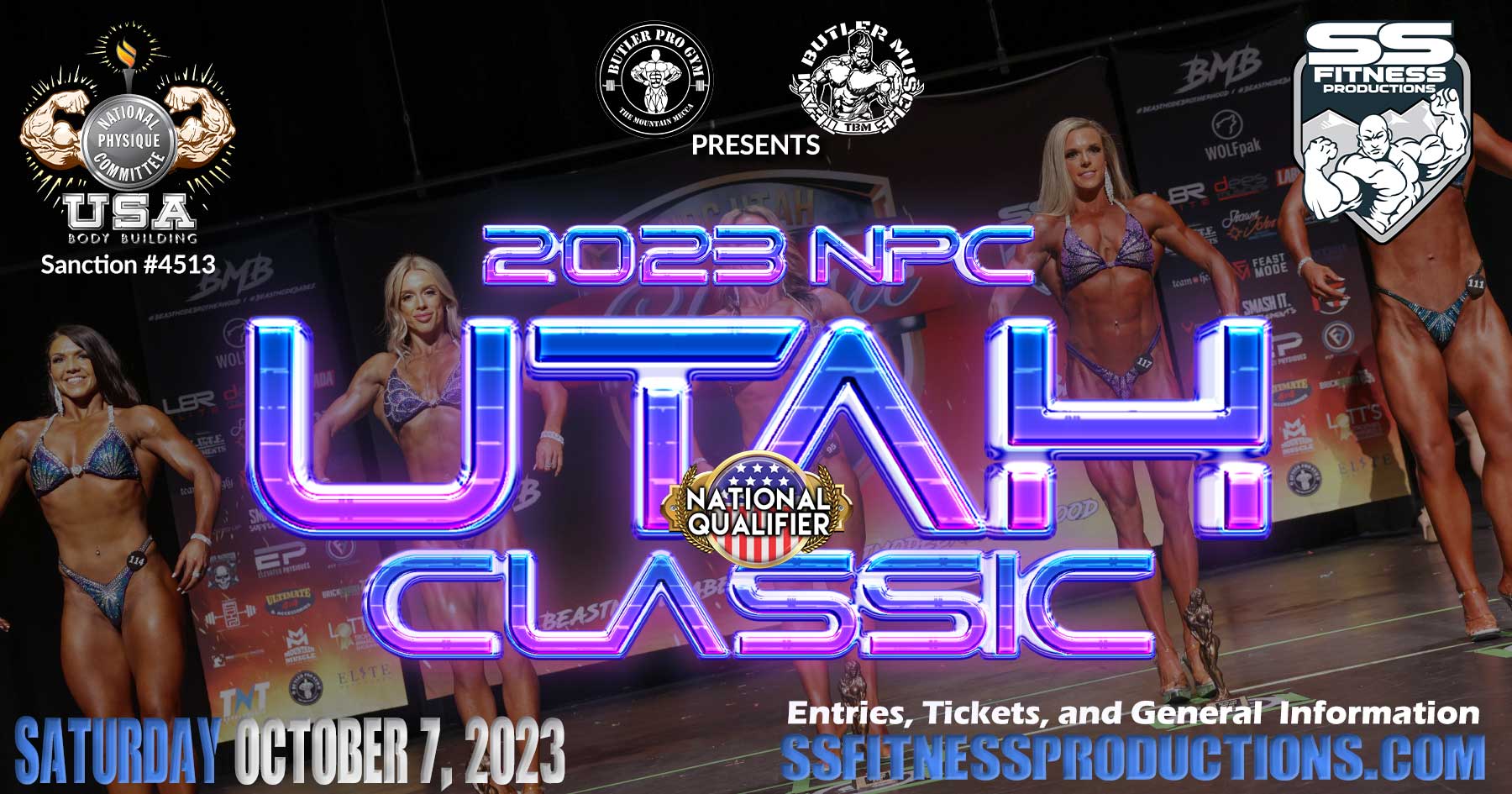 NPC Bodybuilding, Physique, Bikini, Figure, Wellness and Fitness Championships In Utah - SS Fitness Productions